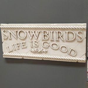 Cast plaster wall art